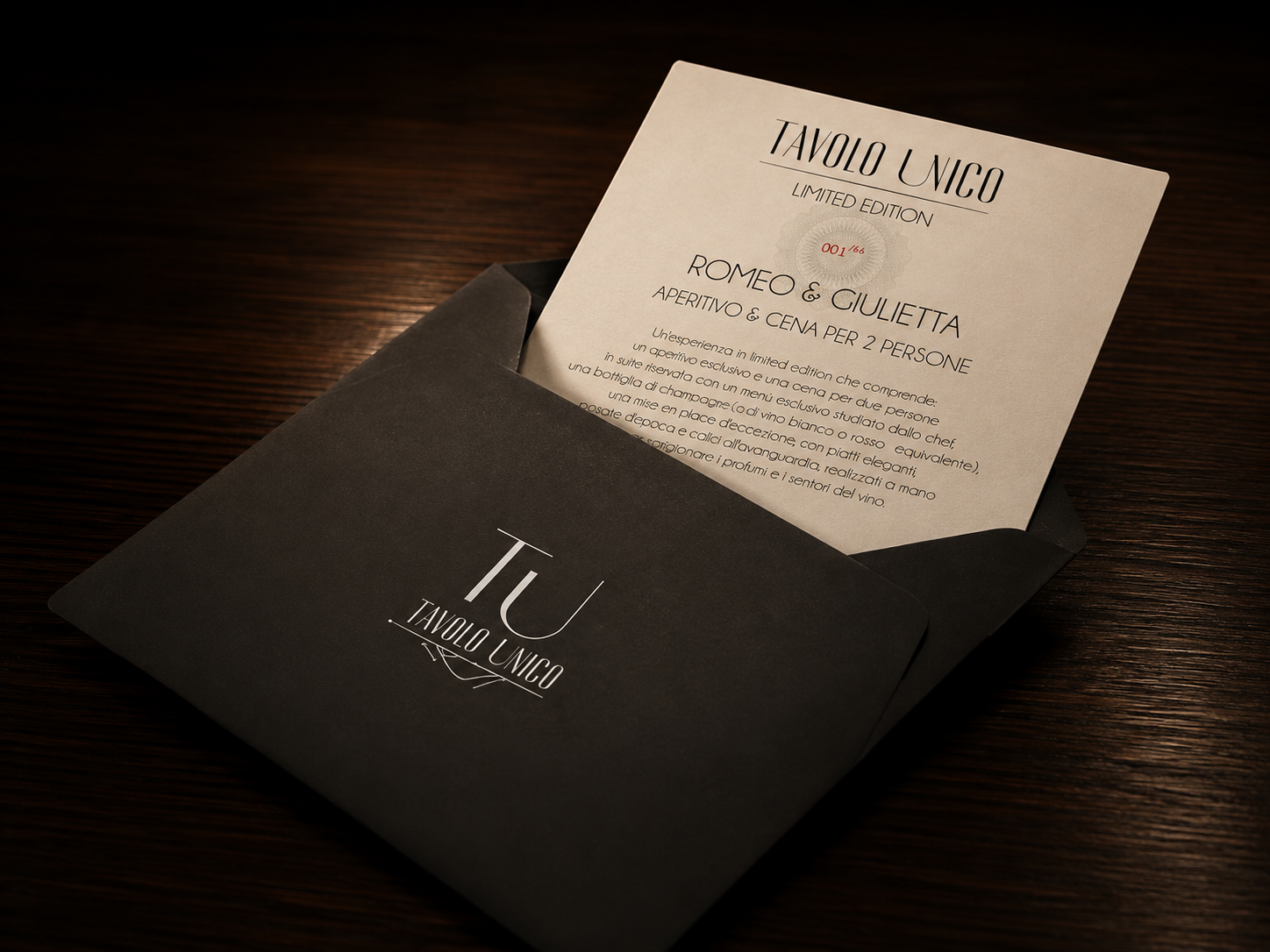 Gift Card Tavolo Unico in edizione limitata